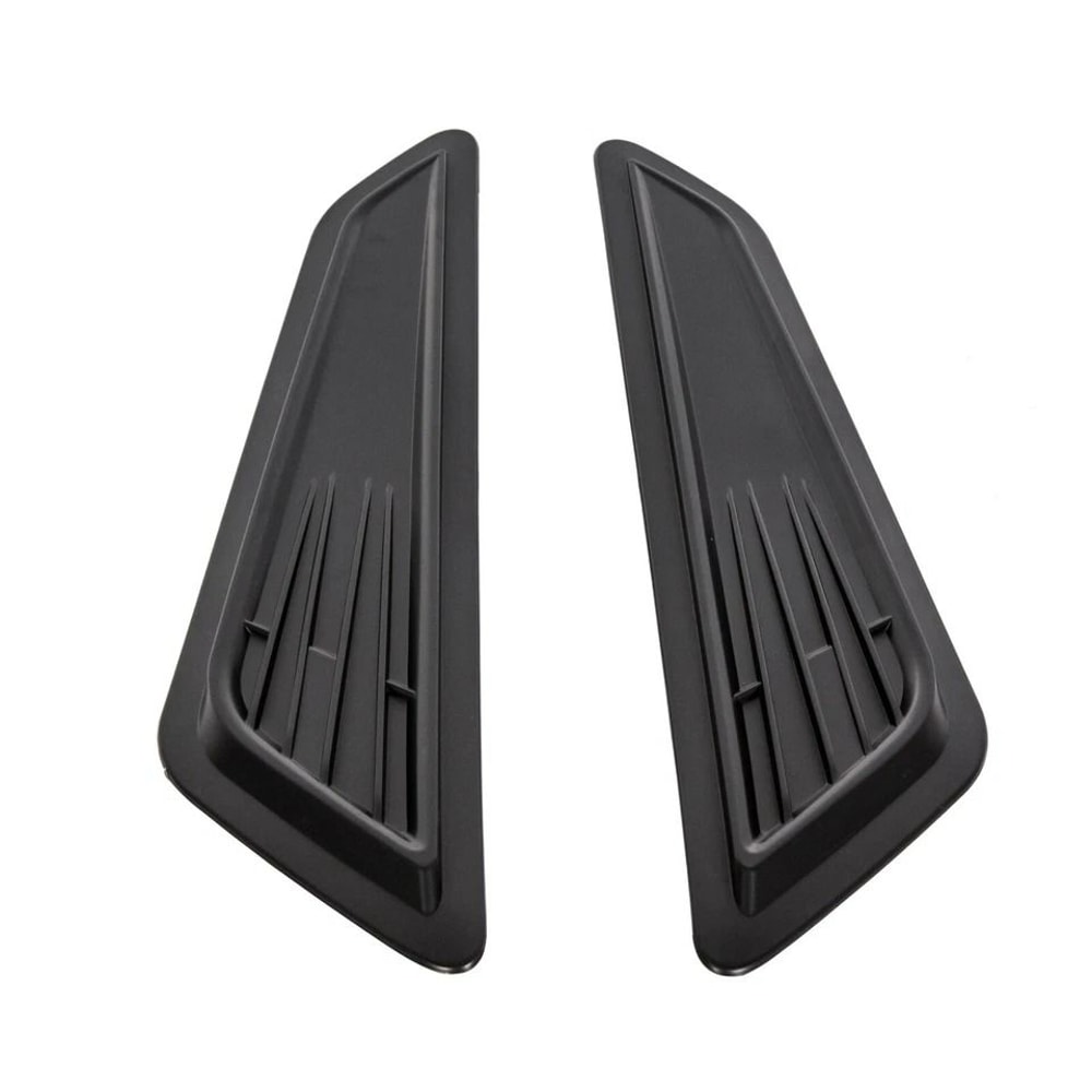 Black Bonnet Hood Vent Scoop Covers Enhance Your Rides Style 2