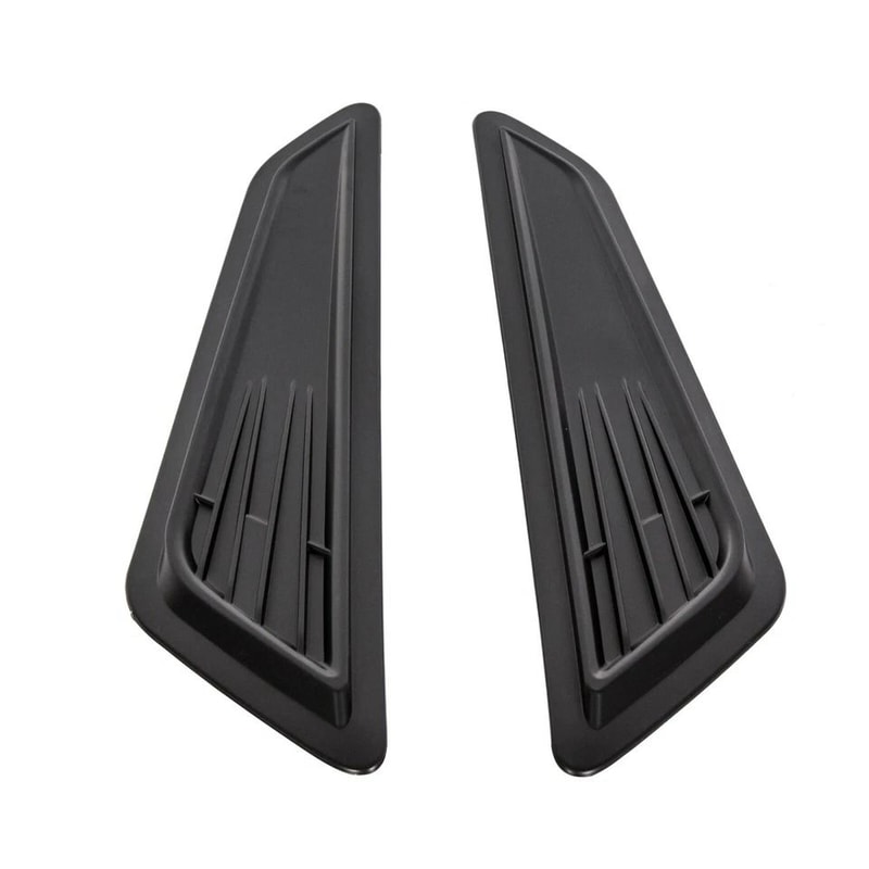 Black Bonnet Hood Vent Scoop Covers Enhance Your Rides Style 2