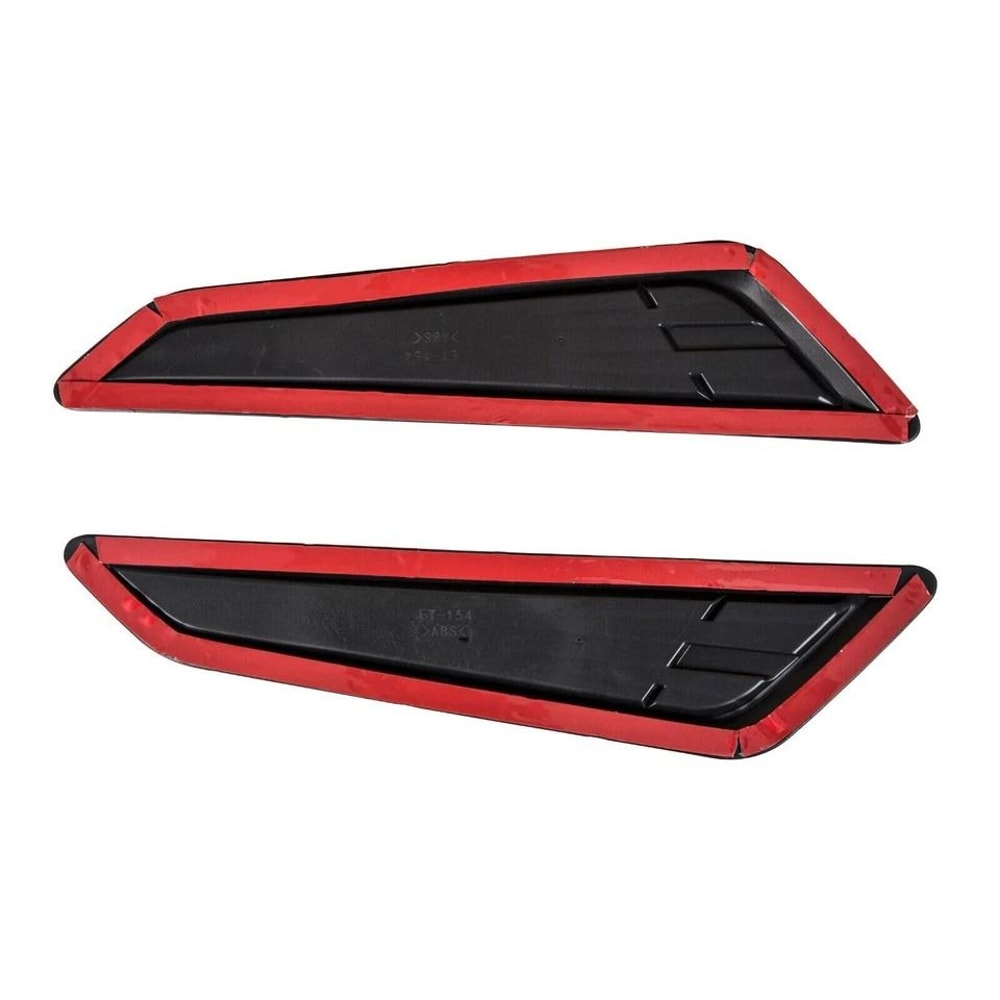 Black Bonnet Hood Vent Scoop Covers Enhance Your Rides Style 3