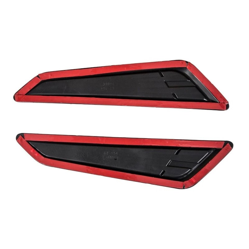 Black Bonnet Hood Vent Scoop Covers Enhance Your Rides Style 3
