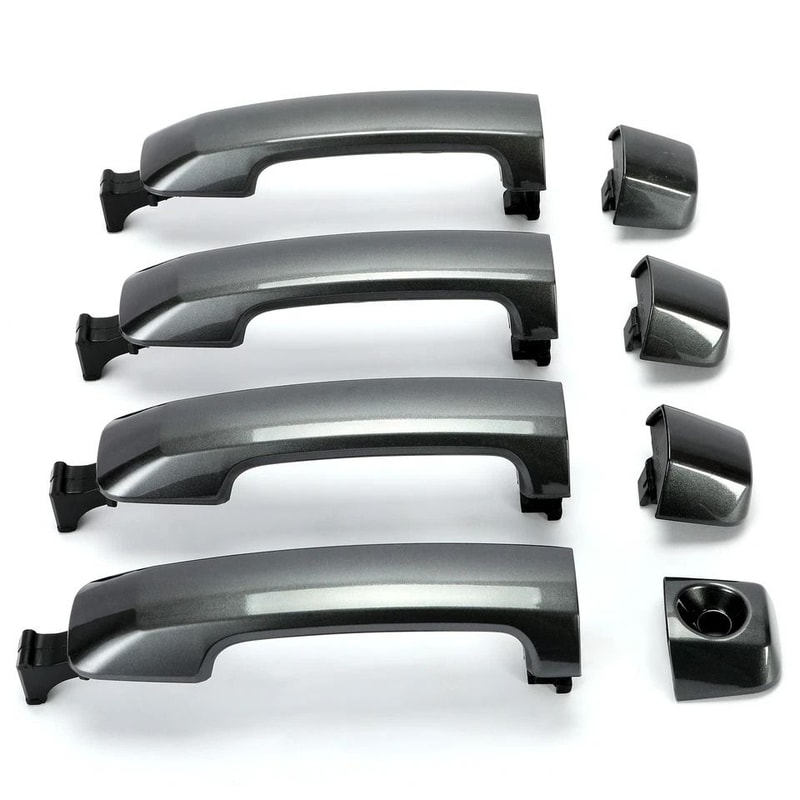 New Gray Painted Door Handles For Toyota Tundra Sequoia Durable Replacement 0