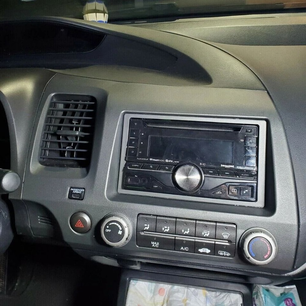 Double Din Radio Dash Kit With Wiring Harness For Honda Civic Easy Installation Perfect Fit 3