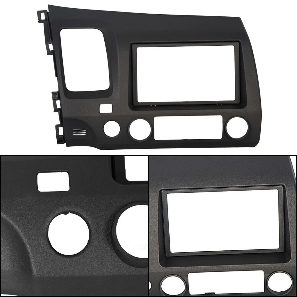 Double Din Radio Dash Kit With Wiring Harness For Honda Civic Easy Installation Perfect Fit 6