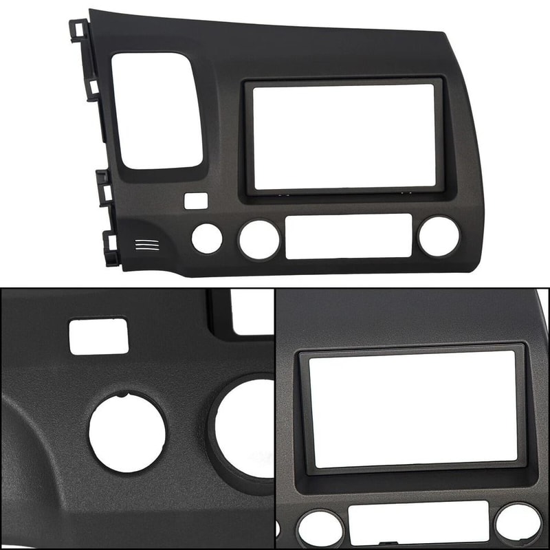 Double Din Radio Dash Kit With Wiring Harness For Honda Civic Easy Installation Perfect Fit 6