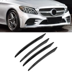 front air vent cover trim for mercedes-benz c-class carbon fiber style