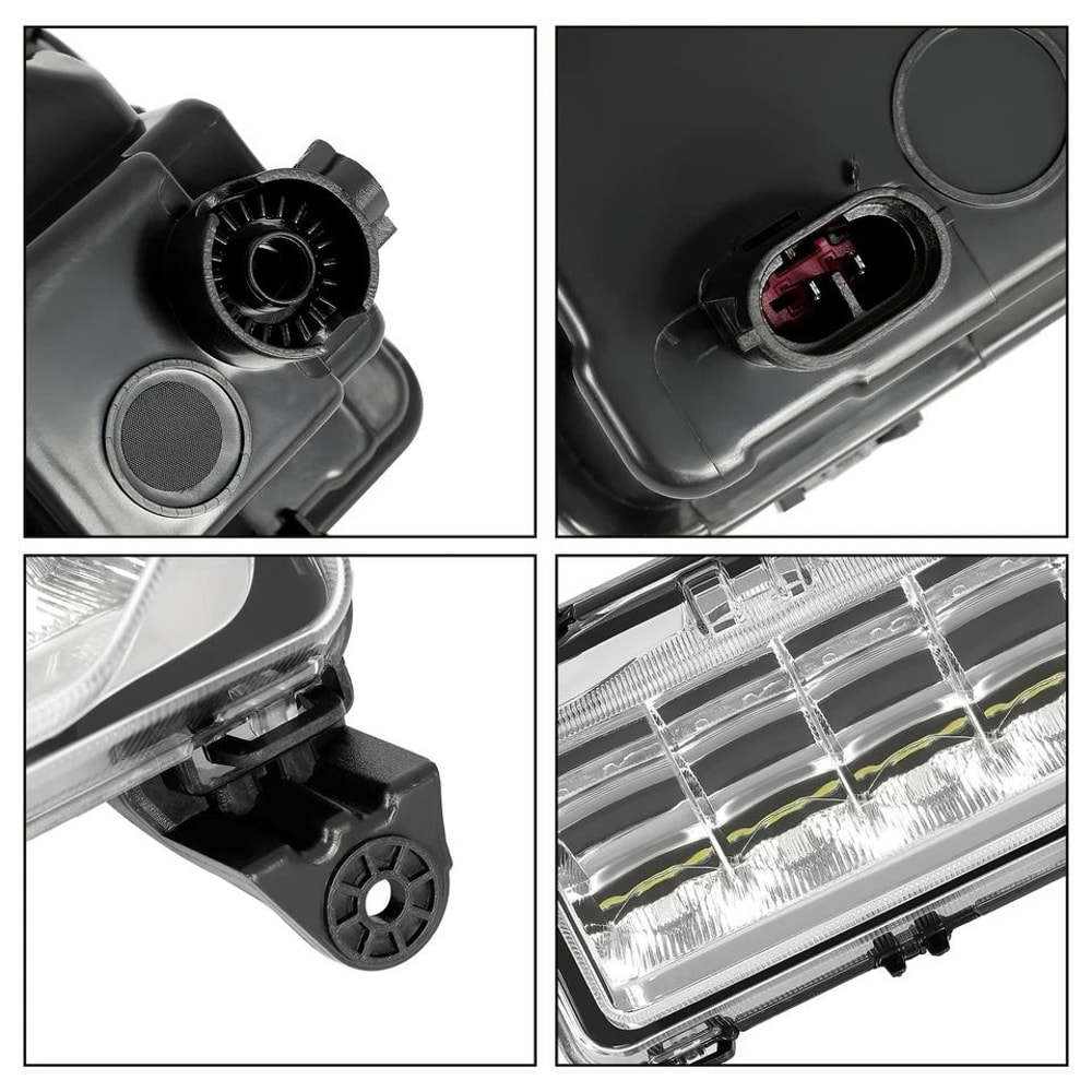For GMC Sierra Denali LED Fog Lights With Bezel HighPerformance Driving Lamps 6