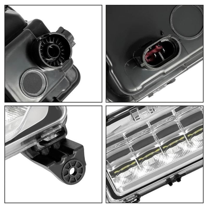 For GMC Sierra Denali LED Fog Lights With Bezel HighPerformance Driving Lamps 6