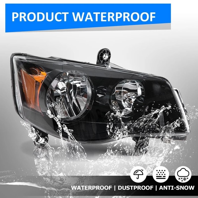 Right Headlight Lamp For Chrysler Town Country Dodge Grand Caravan DOTCertified 4