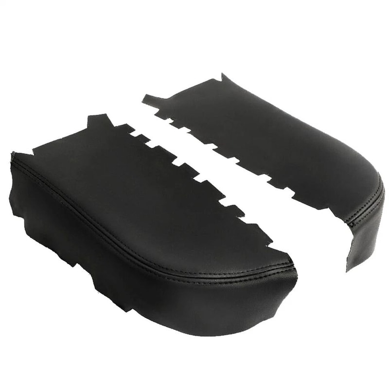 Leather Front Door Panels Armrest Upholstery Cover 6