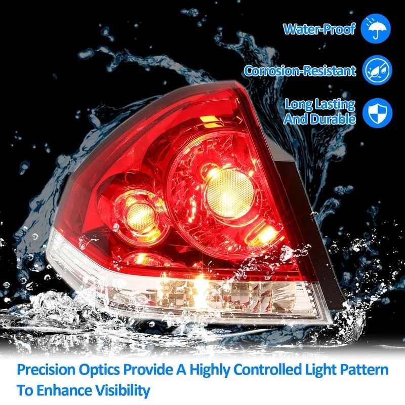 Premium Left Driver Side Chevrolet Impala Tail Light Replacement Tail Light For Impala 1