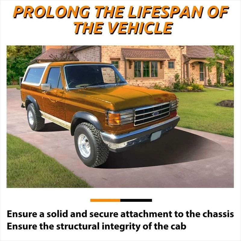 Front Cab Mount Floor Support For Bronco Driver Side 3