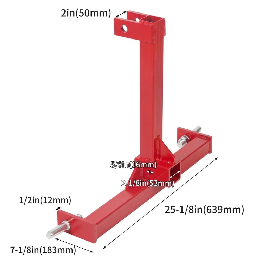 Heavy Duty Category Tractor Hitch Trailer Hitch Adapter Receiver Drawbar 1