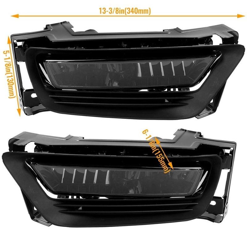 Front Honda Accord Fog Lights Replacement Kit Complete Fog Light Assembly With Bulbs Bezels Harness 1