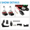 Front Honda Accord Fog Lights Replacement Kit Complete Fog Light Assembly With Bulbs Bezels Harness 6