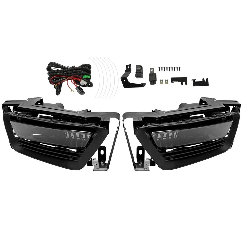 Front Honda Accord Fog Lights Replacement Kit Complete Fog Light Assembly With Bulbs Bezels Harness 8