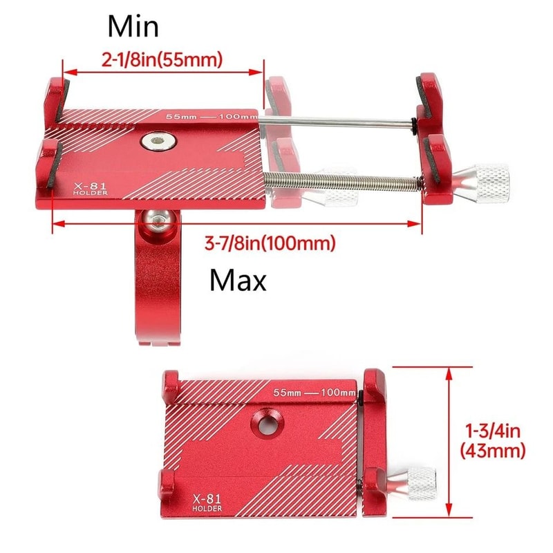 Universal Aluminum Motorcycle Phone Mount Bike Handlebar Phone Holder For GPS Smartphone 1