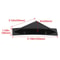 Universal Rear Bumper Diffuser Shark Fin Spoiler Lip Splitter Glossy Black Enhance Car Aerodynamics 1