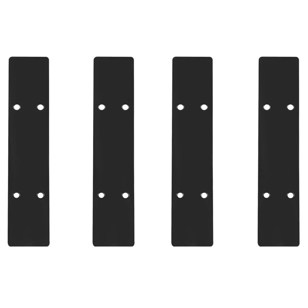 Universal Rear Bumper Diffuser Shark Fin Spoiler Lip Splitter Glossy Black Enhance Car Aerodynamics 5