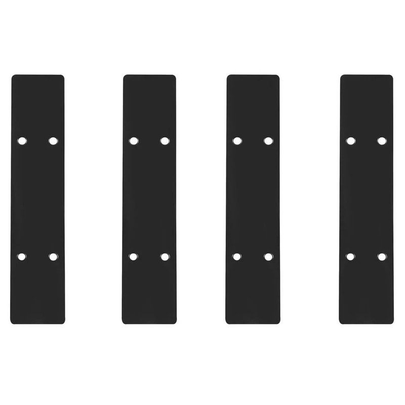 Universal Rear Bumper Diffuser Shark Fin Spoiler Lip Splitter Glossy Black Enhance Car Aerodynamics 5