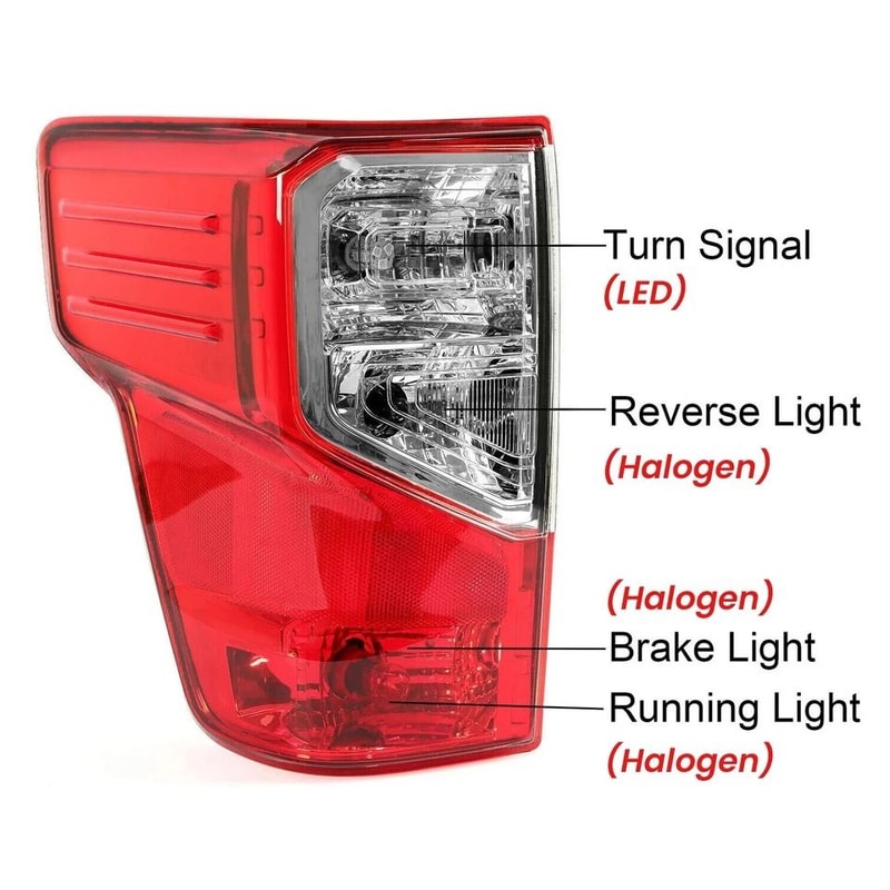 Left Rear Tail Light Assembly For Driver Side LH OEM Replacement 1