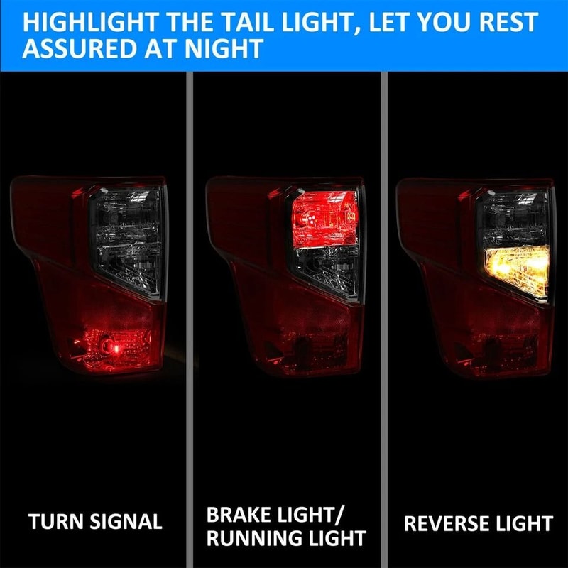 Left Rear Tail Light Assembly For Driver Side LH OEM Replacement 6