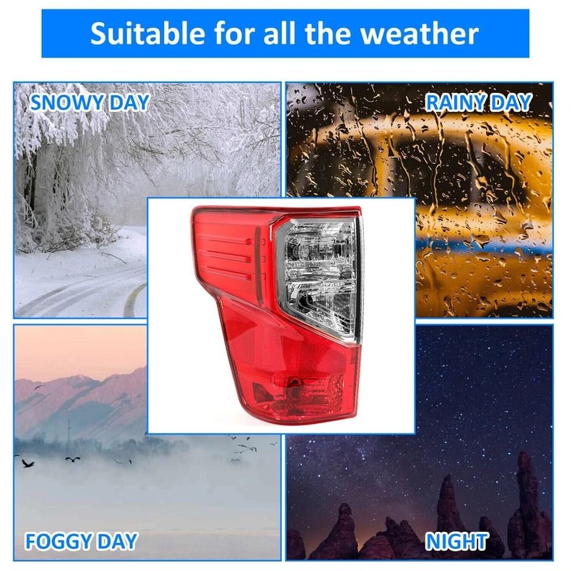 Left Rear Tail Light Assembly For Driver Side LH OEM Replacement 11