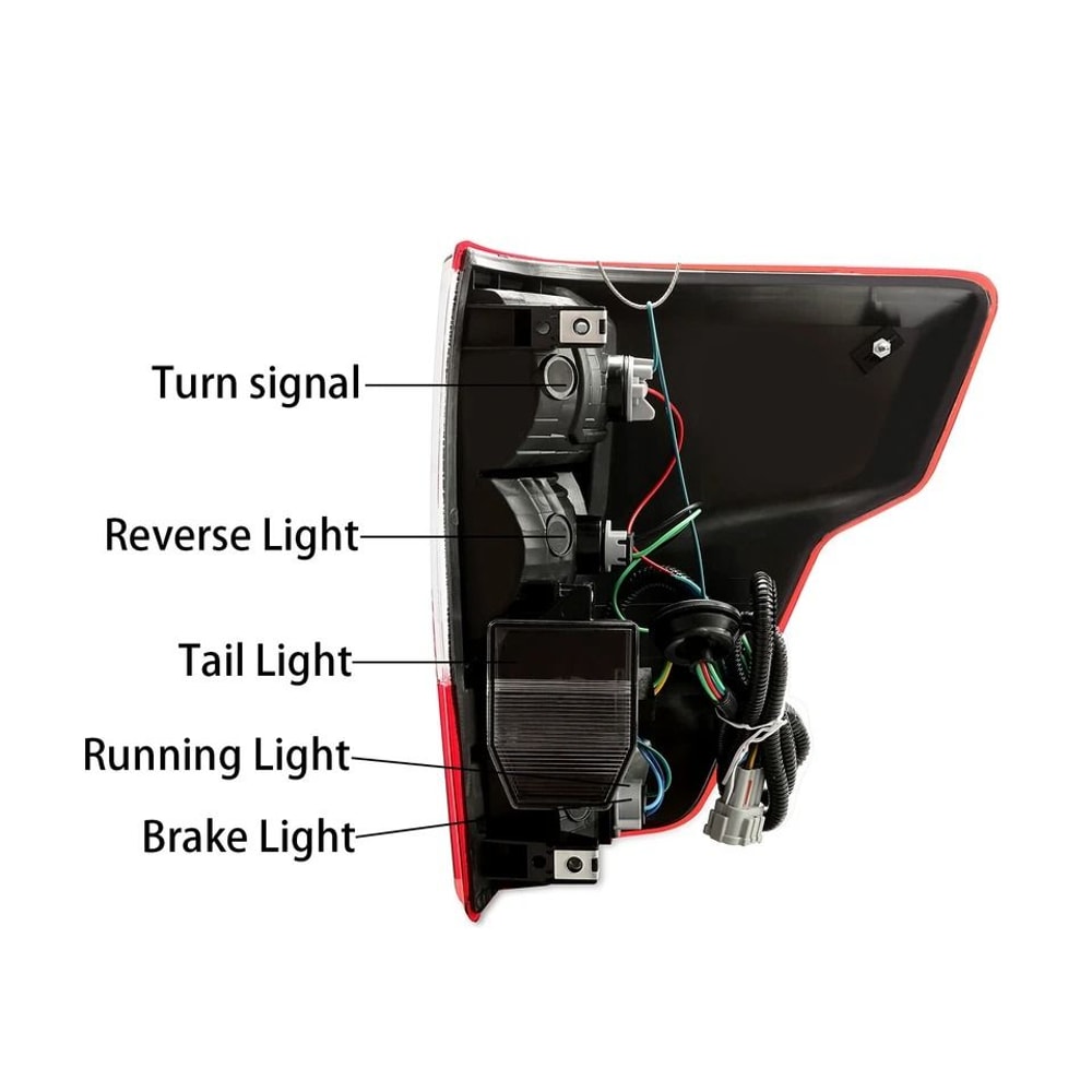 Left Rear Tail Light Assembly For Driver Side LH OEM Replacement 12