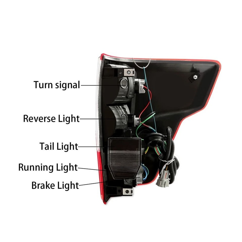 Left Rear Tail Light Assembly For Driver Side LH OEM Replacement 12