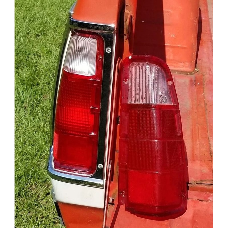 Truck Plymouth Power Wagon Tail Light Lenses Replacement Pair LH RH 7