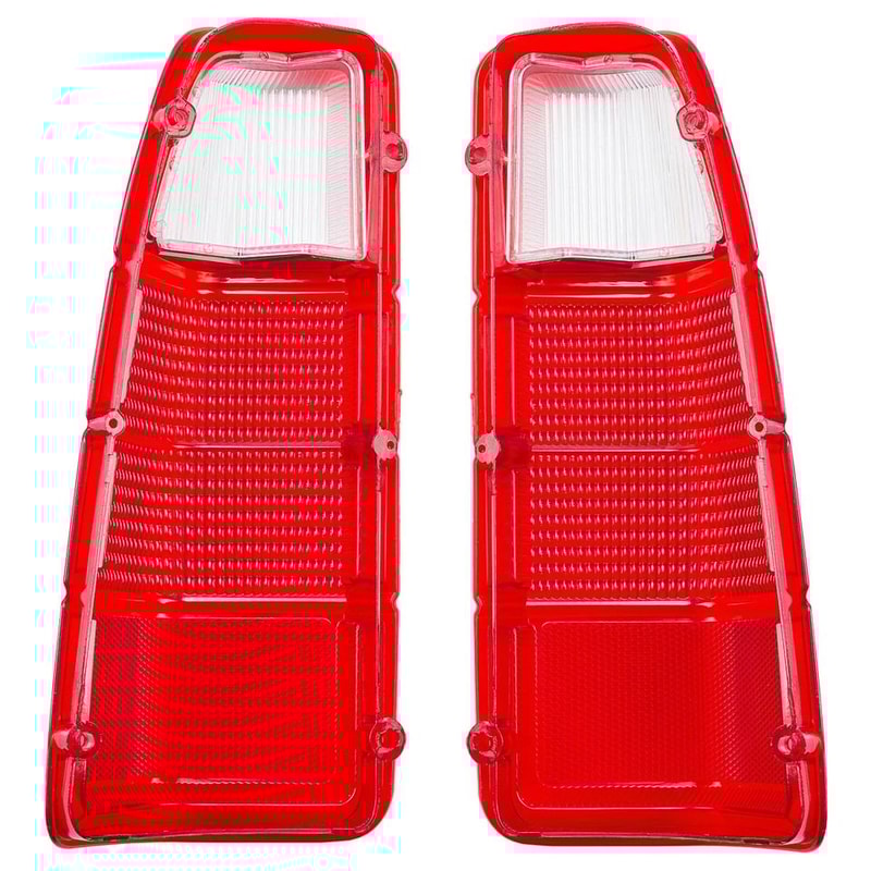 Truck Plymouth Power Wagon Tail Light Lenses Replacement Pair LH RH 8