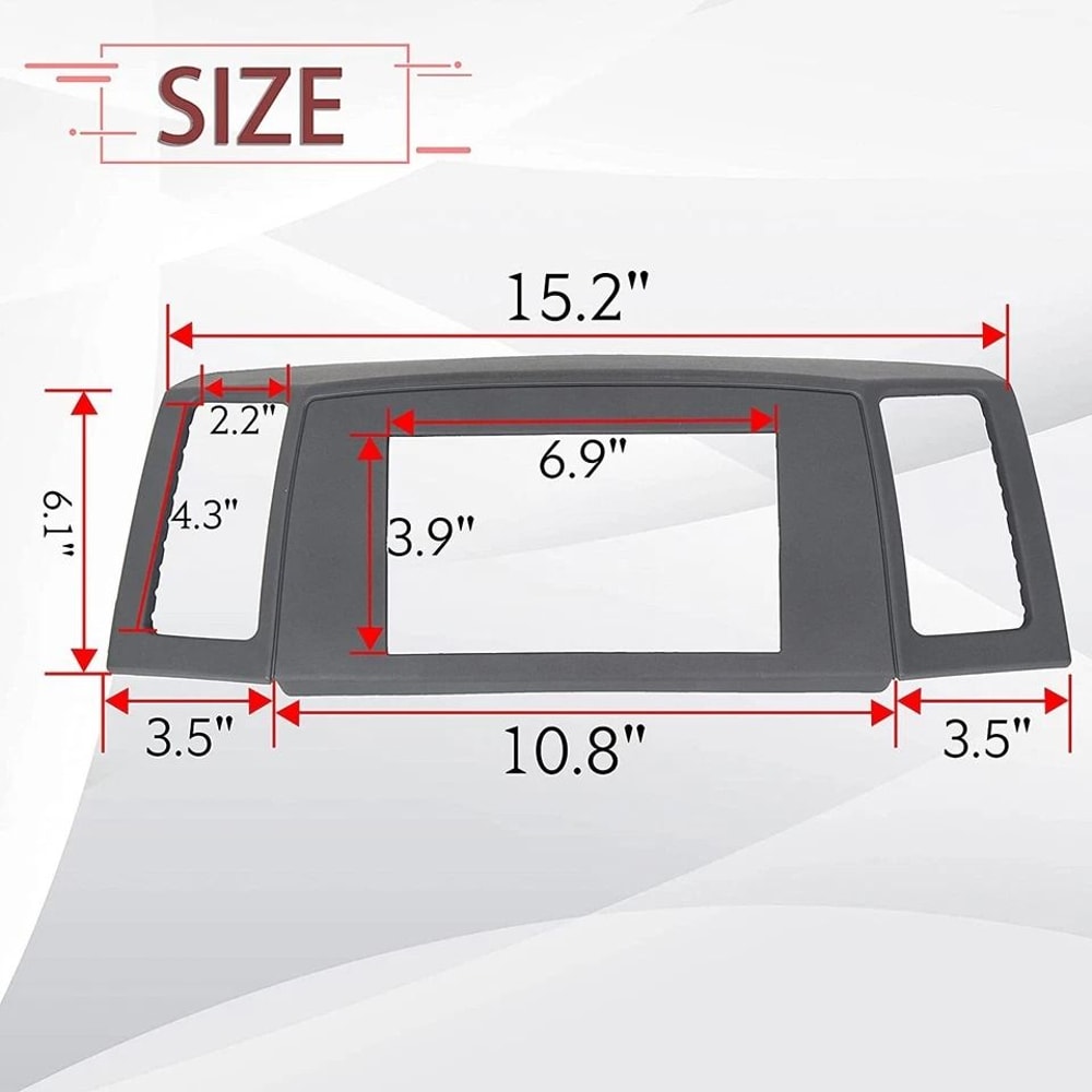 Navigation Radio Bezel Dash Vent Install Kit 3