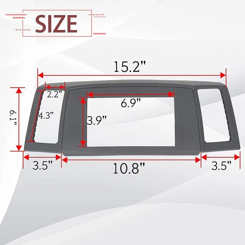 Navigation Radio Bezel Dash Vent Install Kit 3