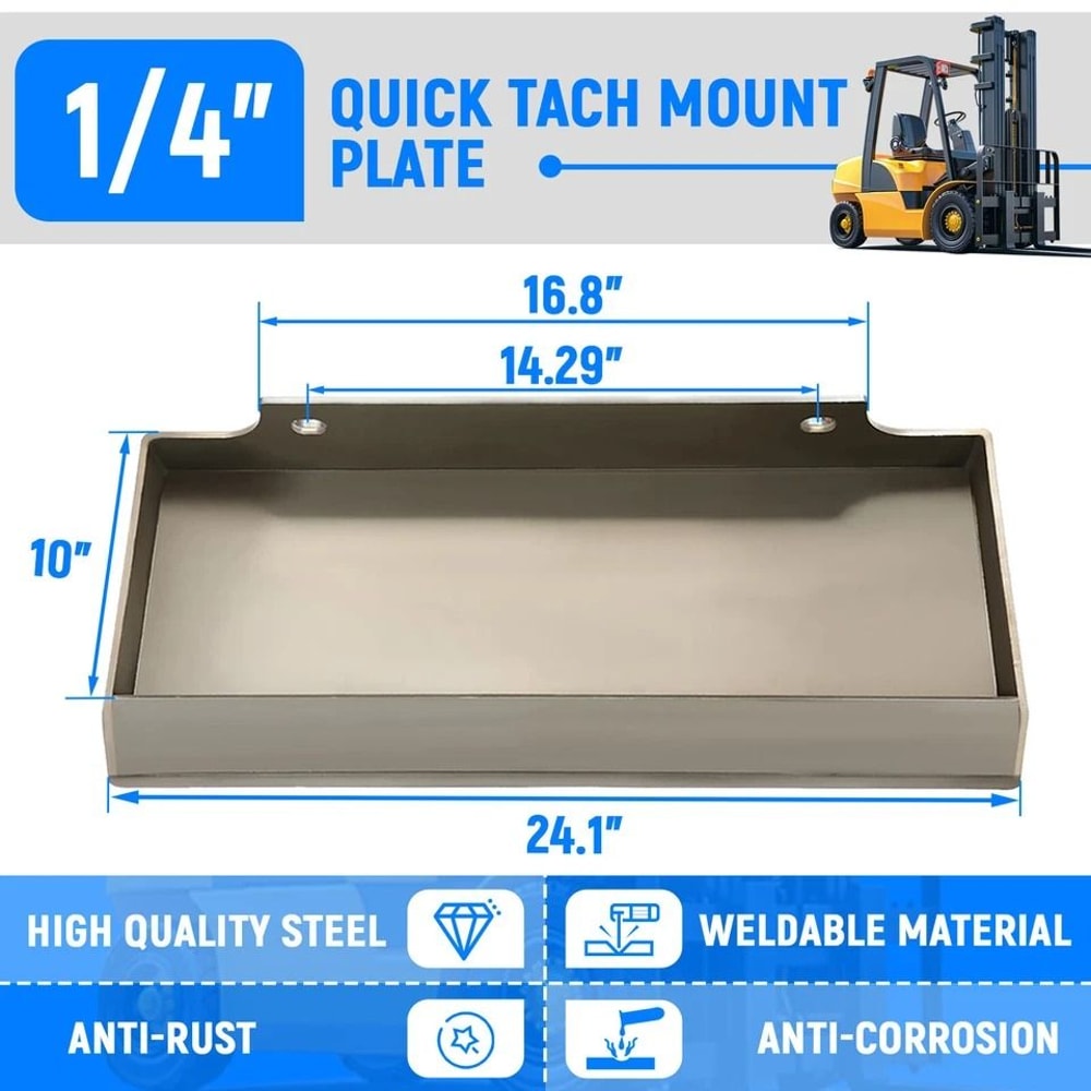 Heavy Duty Mini Skid Steer Mount Plate Quick Tach Adapter For Toro Dingo Ditch Witch 1