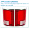 Tail Lights With Chrome Bezel Pair For Chevrolet GMC Sierra HighQuality Upgrade 3