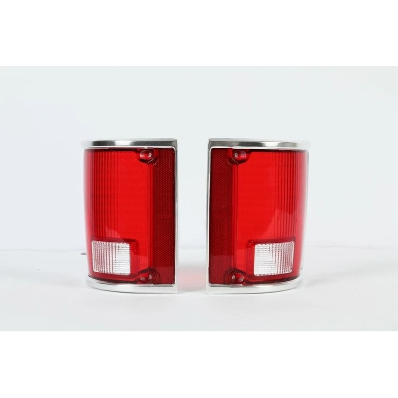 Tail Lights With Chrome Bezel Pair For Chevrolet GMC Sierra HighQuality Upgrade 7