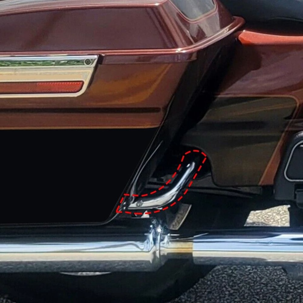 Saddlebags Guard Eliminator Support Brackets 7