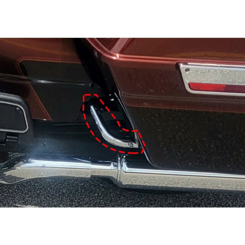 Saddlebags Guard Eliminator Support Brackets 12