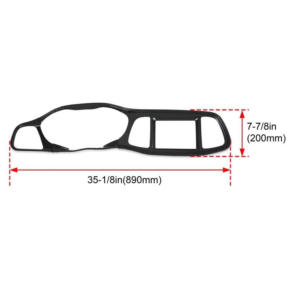 Carbon Fiber Center Console Trim And Dashboard Trim Kit 1