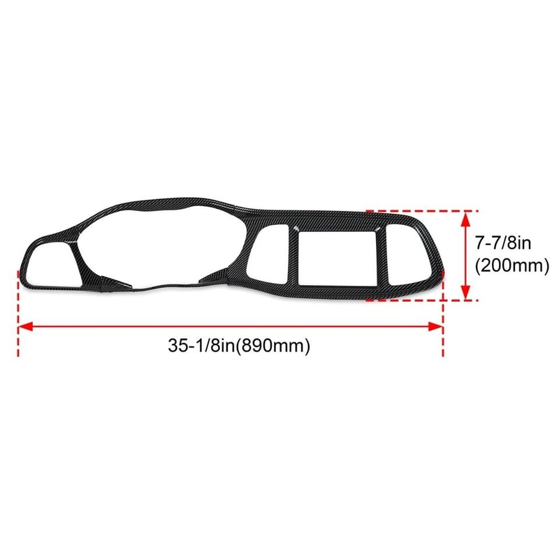 Carbon Fiber Center Console Trim And Dashboard Trim Kit 1