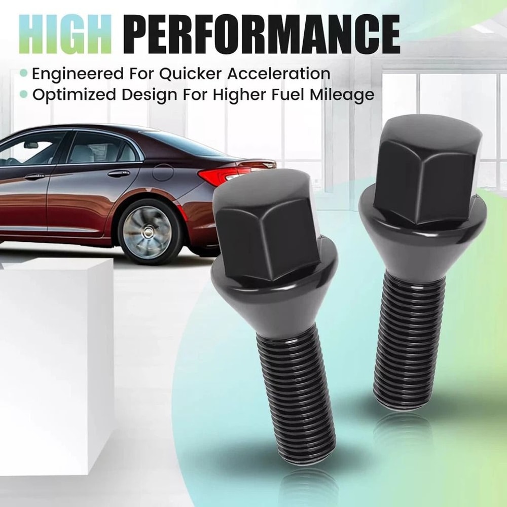 Black Wheel Lug Bolts For Jeep Compass Cherokee Renegade Ram 1