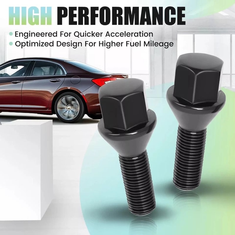 Black Wheel Lug Bolts For Jeep Compass Cherokee Renegade Ram 1