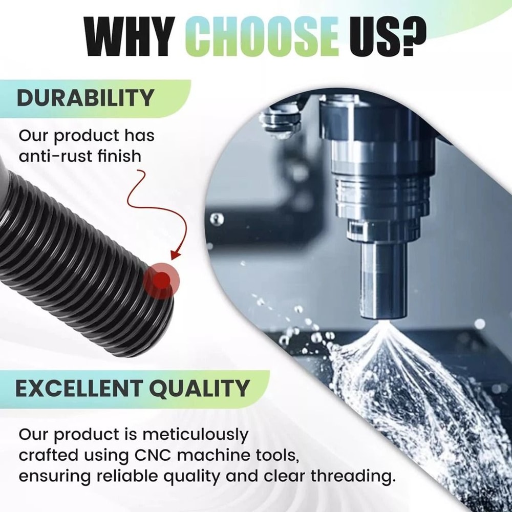 Black Wheel Lug Bolts For Jeep Compass Cherokee Renegade Ram 4