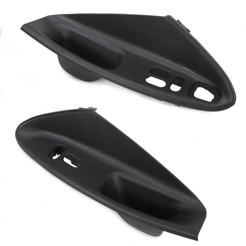 Interior Door Pull Handle Pair Black Coupe Replacement 1