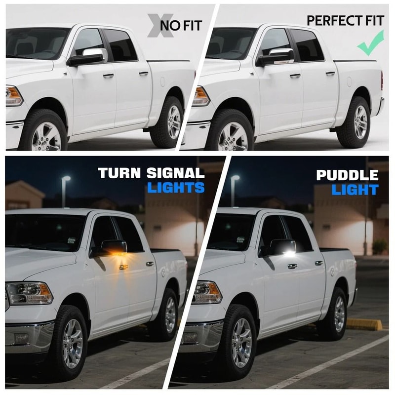 Driver Side Mirror Signal Lamp For Dodge Ram Left 2