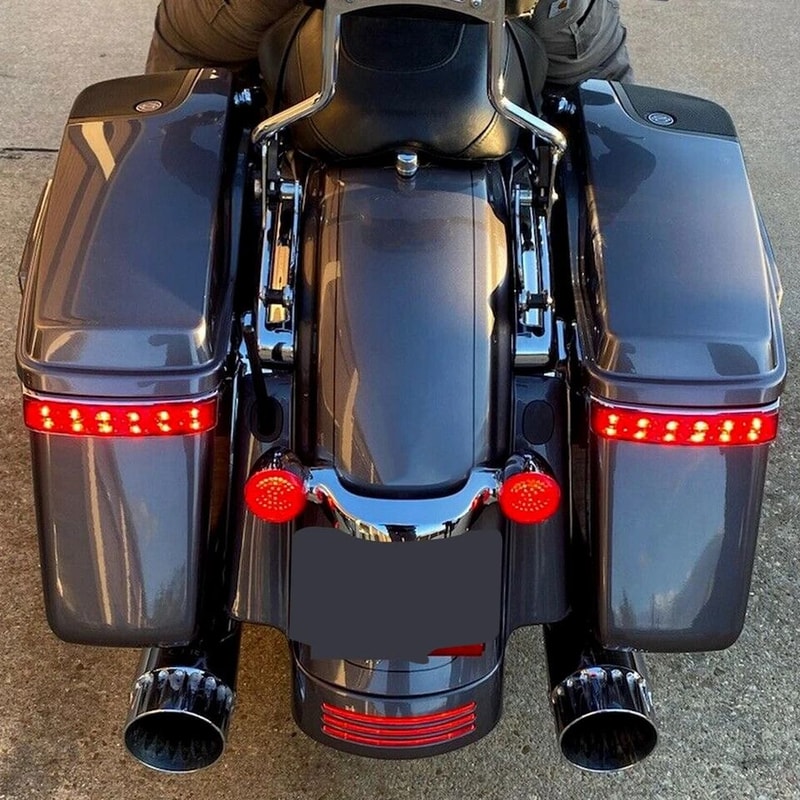 Harley Road Glide Saddlebag Lights LED Brake Turn Signal Kit For Touring 7