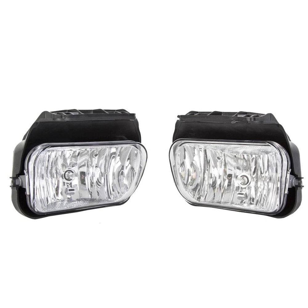 Chevy Silverado Fog Lights Pair Clear Lens Direct Replacement For Avalanche 5