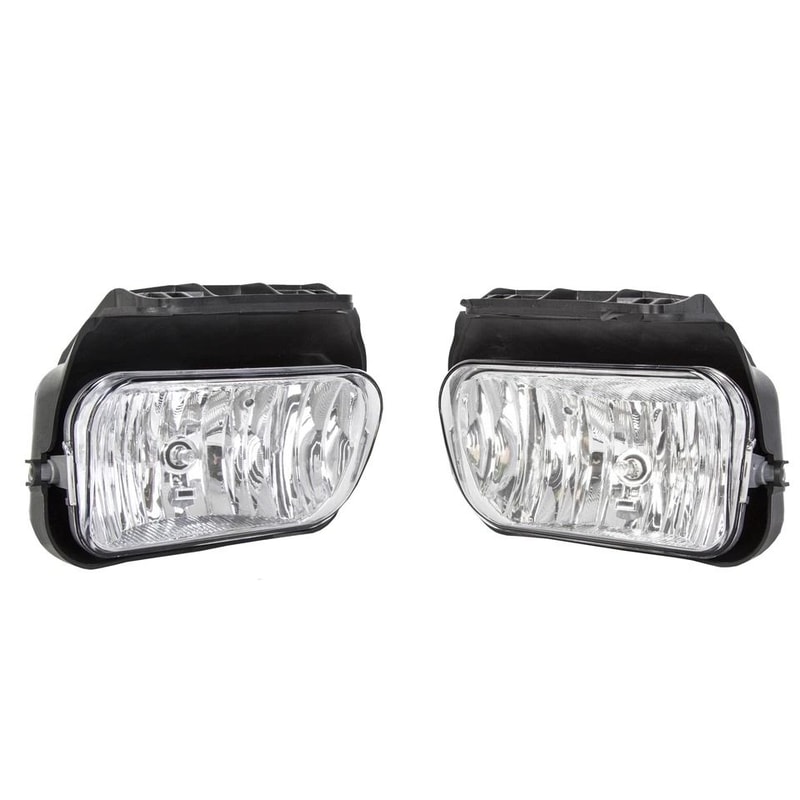 Chevy Silverado Fog Lights Pair Clear Lens Direct Replacement For Avalanche 5