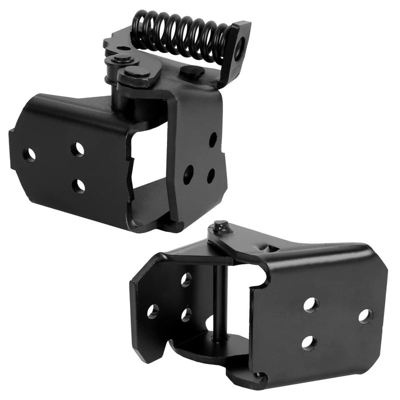 Monte Carlo Door Hinges LH Driver Side Door Hinge Set Black For El Camino Cutlass 1