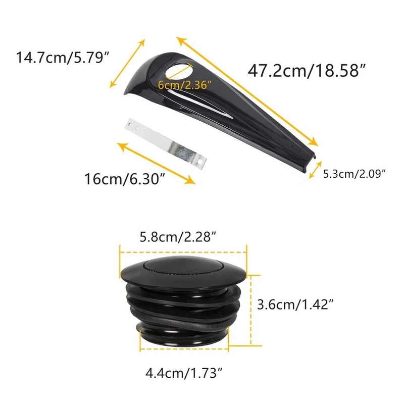 Harley Touring Dash Fuel Console Cover With Pop Up Gas Cap For Road Glide Electra Glide 3