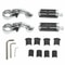 Harley Highway Foot Pegs Engine Guard Adjustable Crash Bar Footrests 9